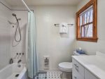 Master bedroom tub shower combo